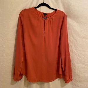 Pink Long-Sleeve Blouse